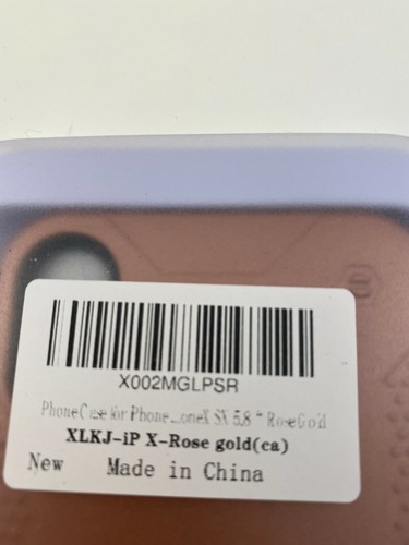 Coque Apple iPhone X Or Rose. Neuf (145) - Photo 2 sur 2