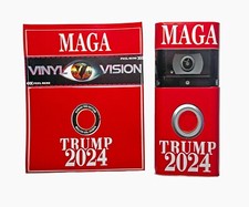 Ring Wrap Skin for Ring 3-4 Video Doorbell Protective cover decal Trump 24 MAGA