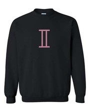 Gemini Crewneck Sweatshirt Zodiac Sign Choose Your Logo Color Next Day Ship 
