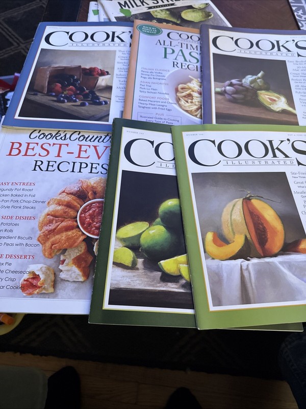 Cook's Illustrated Magazines 2017  Issues Lot of 5 Issues + 1 Cook’s Country