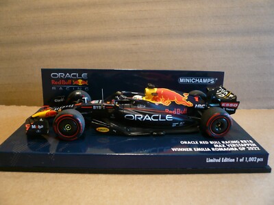 Red Bull RB18, Minichamps 417220401, Verstappen, Win Emilia Romagna GP 2022,1:43