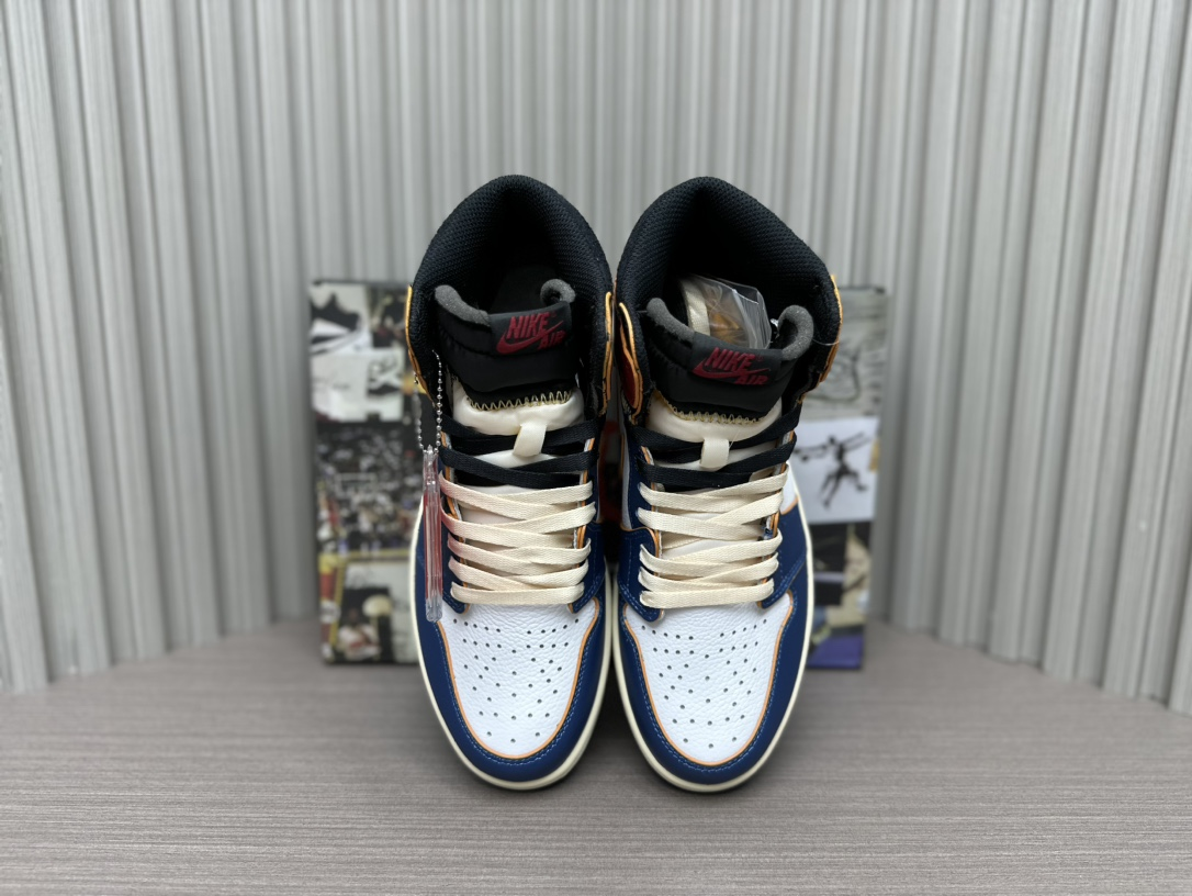 Union X Air Jordan 1 OG Hi Retro“Blue Toe” BV1300-146 High