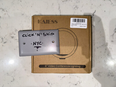 Kaiess Video Conference Lighting, 6.5'' Clip on Ring Light for Computer, laptop