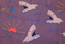 Volcom  Sharks  model button-front Hawaiian shirt size SMALL