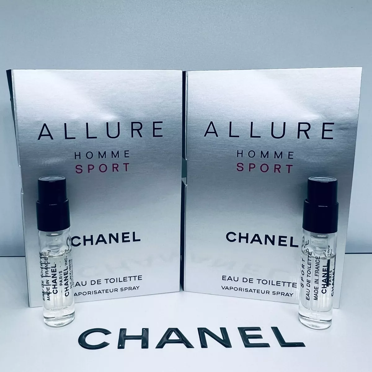 2 Chanel Allure Homme Sport Eau de Toilette For Men Sample Spray