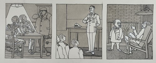 Dibujo ilustración técnica de mezcla Max Radler lámpara de rayos X policía Adenauer - Imagen 2 de 9