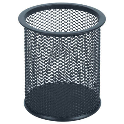 Quality Esselte Mesh Accessories Metal Pencil Cup Desk Organizer 90mmx95mm Black