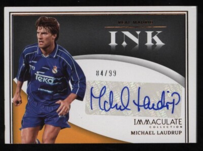 2022-23 Panini Immaculate Collection Michael Laudrup INK Auto 84 