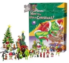Grinch Christmas Advent Calendar - 24 Surprise Toys - 2 Styles - Fast Free Ship