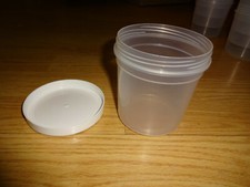 New 16 oz 473 ml polypropylene round plastic jar w lid pp  5 durable BPA free