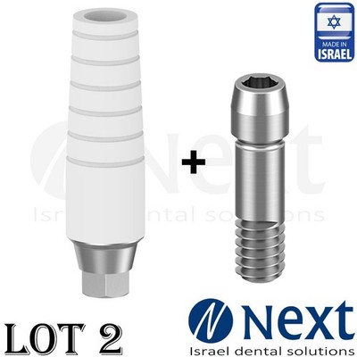 Lotx2 UCLA Plastic Abutment Chrome Cobalt base hex Hiossen Regular CrCo