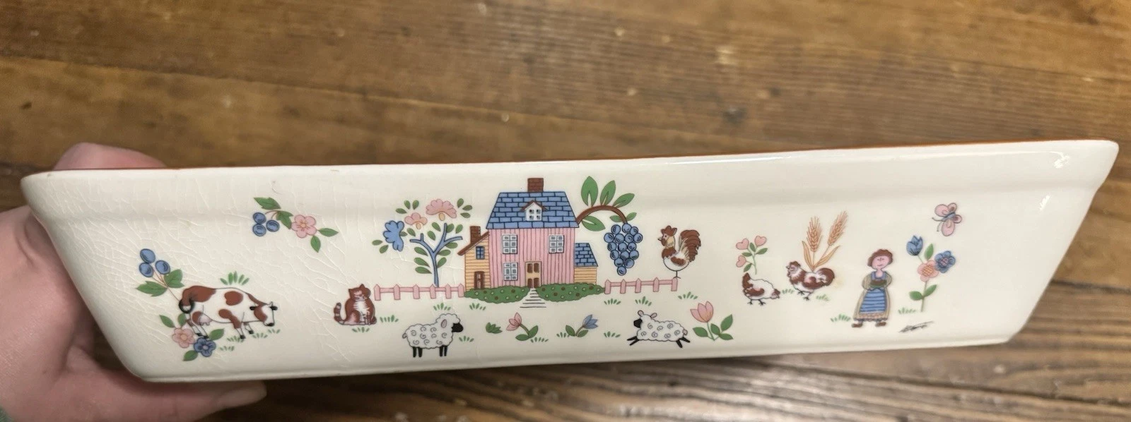 Vintage Jamestown COUNTRY HOME Rectangular Baker Casserole Dish