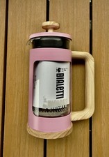 Image of Bialetti Preziosa French Press Coffee Maker 350ml Glass/Pink Brand New