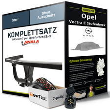 Für OPEL Vectra C Stufenheck Typ Z02 Anhängerkupplung starr +eSatz 7pol 02- NEU
