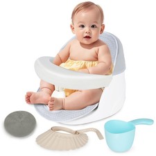 Swivel Baby Bath Seat, Openable Armrest and 360  Rotatable Baby Bath Seat for...