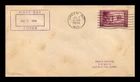 Dr Jim Stamps Wisconsin Tercentenary 1934 First Day Cover Back Garfield NJ Recd