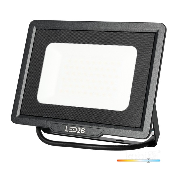Kobi LED Fluter MH 100W 6500K IP65 Schwarz 8500Lm AußEnstrahler-image