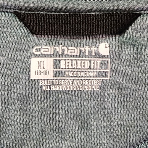 Carhartt Damen XL 16-18 Relaxed Fit Sweatshirt Quarter-Zip Pullover Mid Weight - Bild 10 von 12