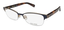 NEW BOBBI BROWN THE BAXTER EYEWEAR BROWLINE HALF-RIM 0E8W WOMENS BLUE 51-16-140