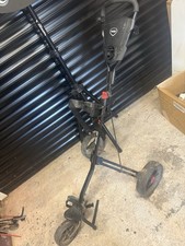 Masters TRSIN6B 3 Wheels Golf Trolley Push Cart - Black