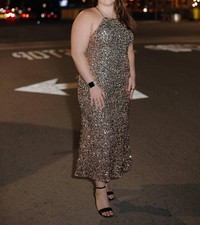 Dress Forum Quinn Sequin Dress Silver