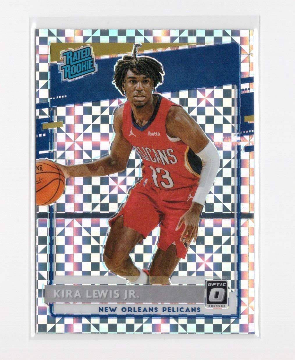 2020-2021 Panini Donruss Optic Checkerboard Kira Lewis #163 Rookie Card RC