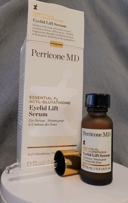 BRAND NEW Perricone MD ESSENTIAL Fx ACYL-GLUTATHIONE Eyelid Lift Serum (0.5oz)