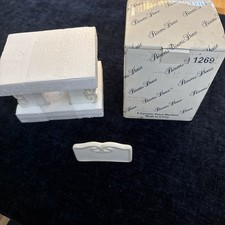 12- Princess House Ceramic Place Card Markers 1269 Ivory - with Box