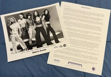 EDEN'S CRUSH-POPSTARS/2001 PROMO GLOSSY 8X10 PRESS PHOTO + BIOGRAPHY INFO SHEET!