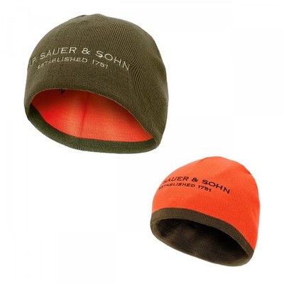 J.P. Sauer & Sohn Wendemütze Unisex (Grün/Orange)