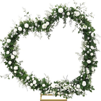 6,6x6,6 FUSS Gekippt Herzförmig Metall Ballon Bogen Kit Hochzeit Herz Bogen Hintergrund