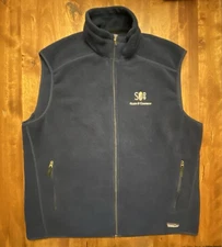 Allen & Company Sun Valley Idaho 2009 Patagonia Navy Blue Fleece Vest Men’s XXL