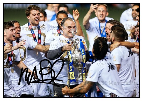 12928. Marcelo Bielsa Signed Pictures (A4 Prints) Leeds Uruguay Argentina etc.