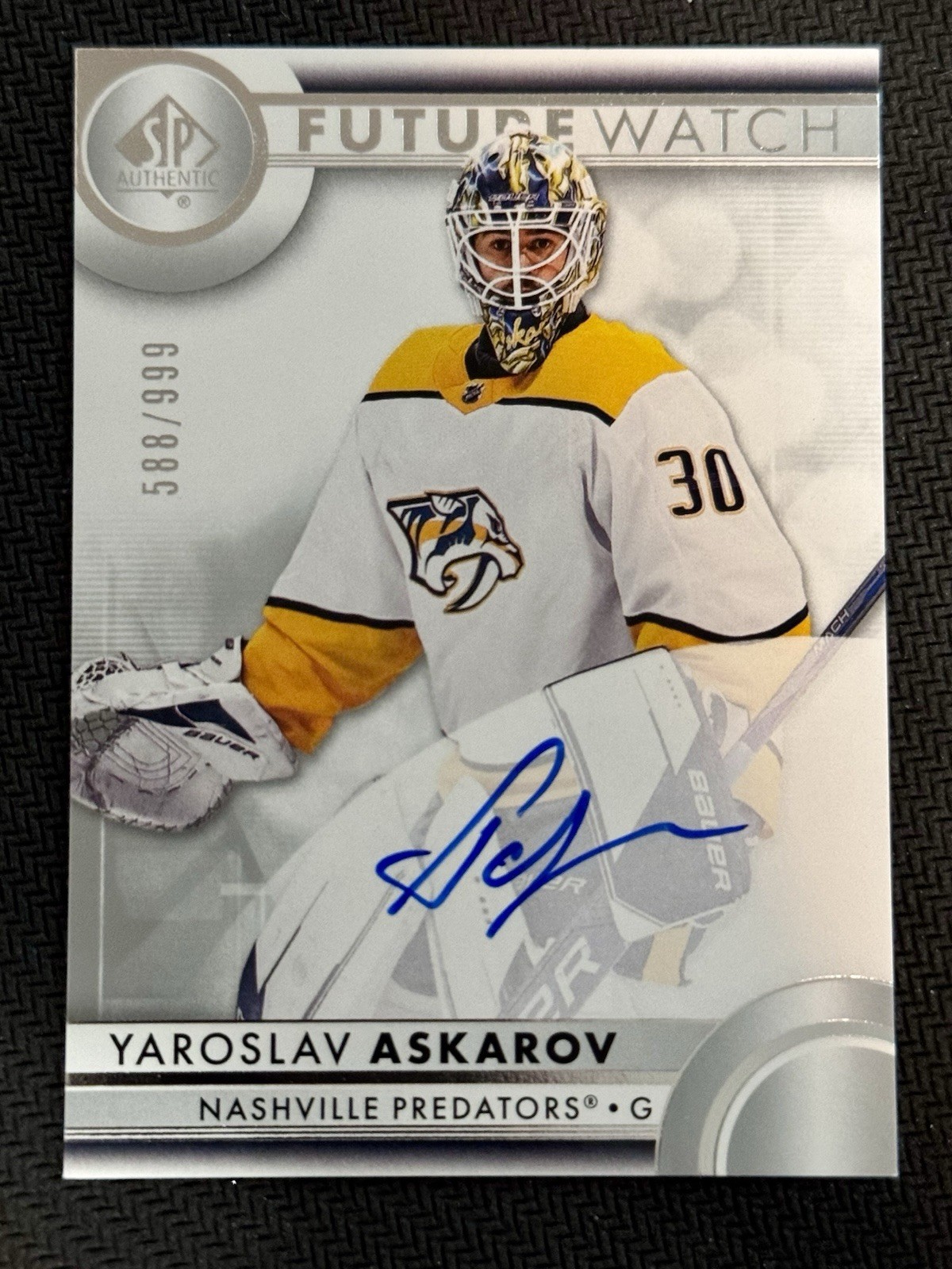 23/24 2023 SP AUTHENTIC YAROSLAV ASKAROV 116 FUTURE WATCH AUTOGRAPH AUTO RC /999