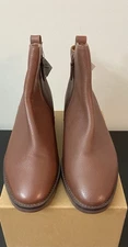 Cole Haan Grand Women's River Chocolate Brown Leather Waterproof Bootie 9M NWOB