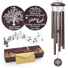 Memorial Gifts for Loss of Mom, 25'' Memorial Wind Chimes for Loss of Mother,...