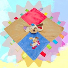 TAGGIES Signature Collect Mary Meyer Buddy Dog Security Blanket Lovey Bloc Color