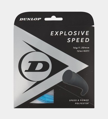 Dunlop Sports Tennis Saite EXPLOSIVE SPEED 16G blau 12M SET 1,30mm Tennisstring