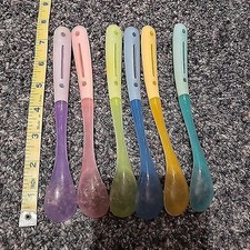 Nuby Lot of 6 Long Handled Spoons for Baby Infant Toddler
