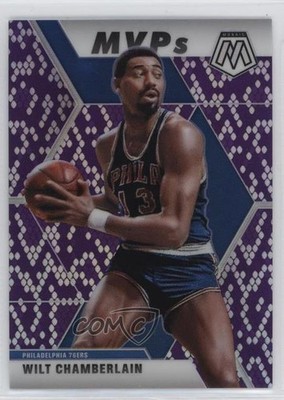 2019 Panini Mosaic MVPs Purple Snakeskin Prizm 13/24 Wilt Chamberlain HOF 04ag