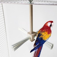 Wood Parrot Perch Bird Rotating Perch Bird Stand