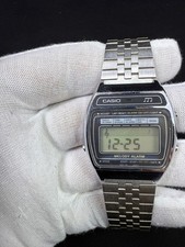 Rare Vintage Casio M-1230 Melody Alarm LCD Watch Japan 1980