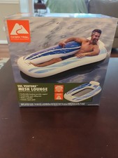 Ozark Trail Inflatable Pool Lounger Float with Mesh Stable Water Hammock