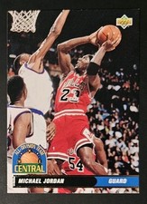 Michael Jordan 1992-93 Upper Deck ALL-DIVISION TEAM Insert Card (no.AD9)