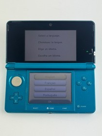 Nintendo 3DS Aqua Blue Handheld Console With Charger CTR-001