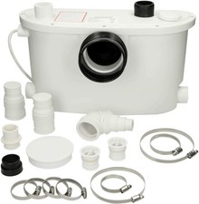 Affine Max Macerator Pump Domestic Sanitary Waste 400W White 4 Inlets Quiet IP54