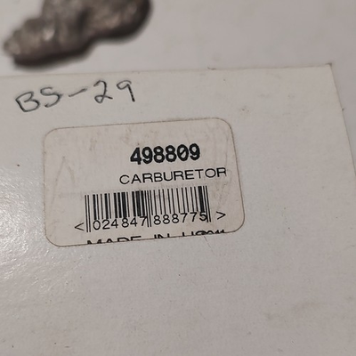 #ad Brigs and Stratton 498809 Carburetor with Gaskets $29.99