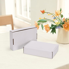 Shipping Boxes 6X4X1 White Corrugated Cardboard Mailer Box 30 Pcs Small Business
