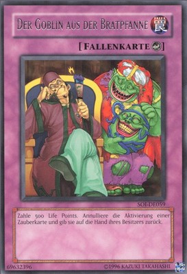 YuGiOh Der Goblin aus der Bratpfanne (V.1) SOI-DE059 Rare Excellent 1st