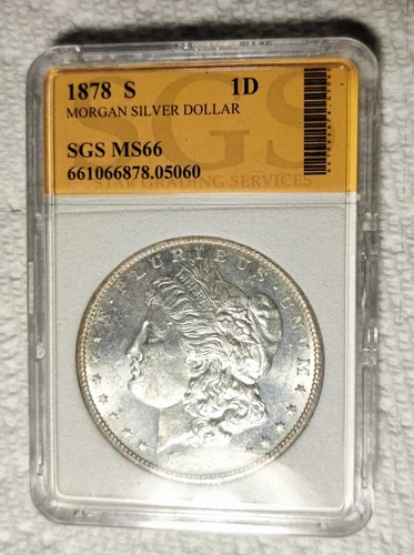 1878 S  Morgan Silver Dollar /-SGS-MS66 /   Rare Beauty